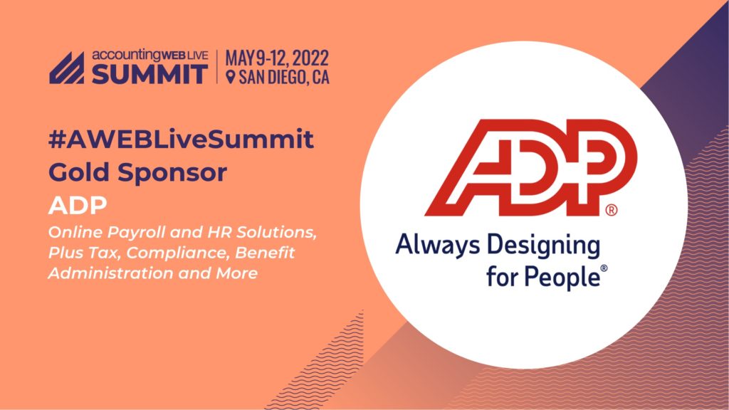 Meet ADP at AccountingWEB Live Summit Scott M. Aber, CPA PC